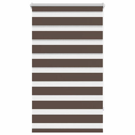 Vidaxl zebra rolgordijn 90,9 x 150 cm stofbreedte 86,7 cm koffiebruin