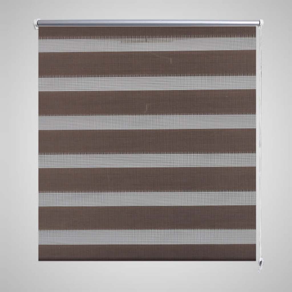 Vidaxl Duo Roller Blind 100 x 175 cm kaffebrun