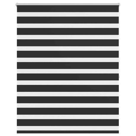 Vidaxl zebra rolgordijn 120,9 x 175 cm stofbreedte 116,7 cm zwart