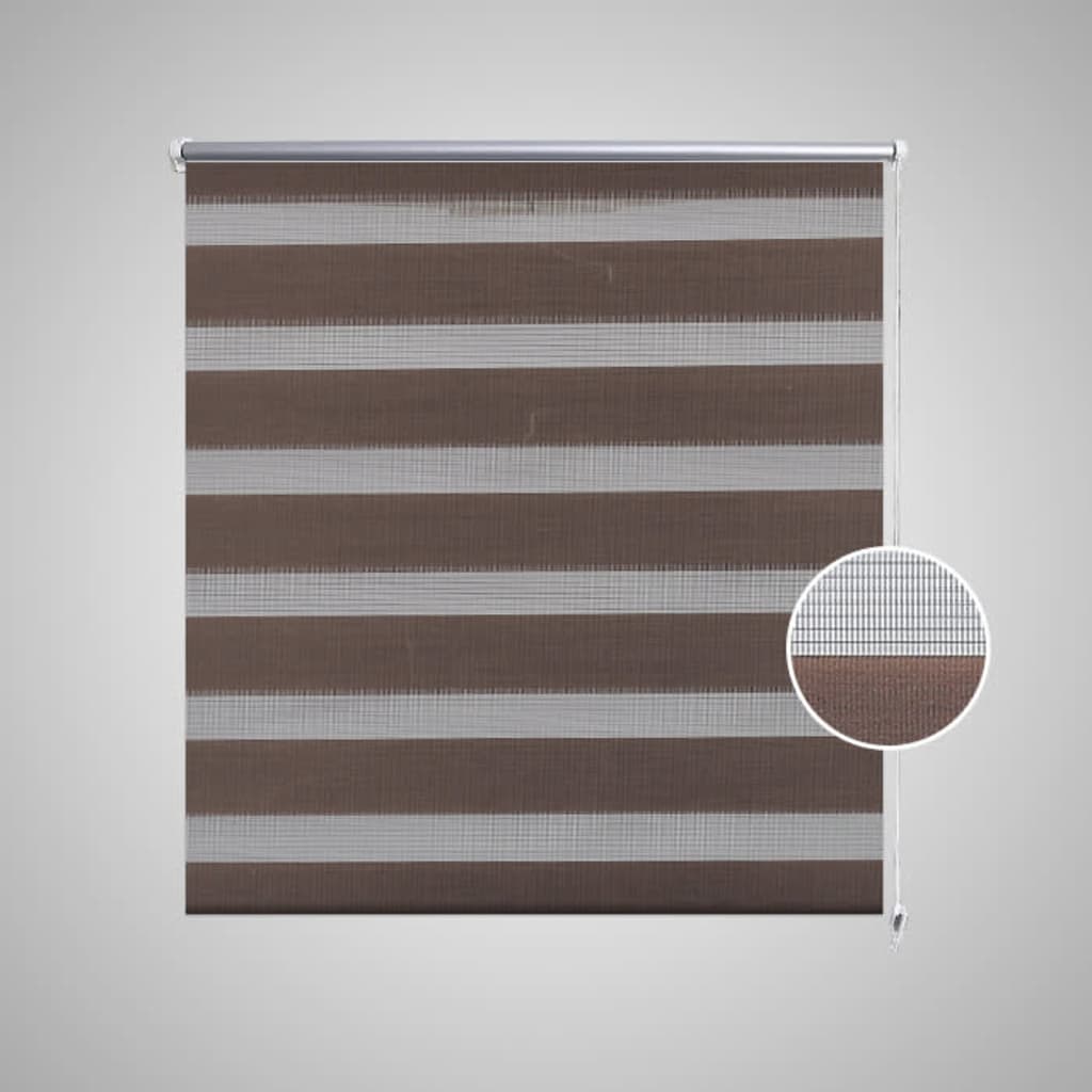 Vidaxl Duo Roller Blind 120 x 175 cm Café Brown