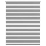 Vidaxl zebra rolgordijn 140,9 x 175 cm stofbreedte 136,7 cm grijs