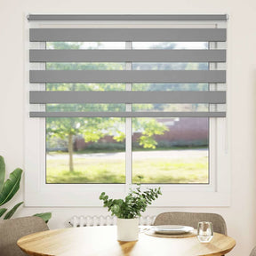 Vidaxl zebra rolgordijn 140,9 x 175 cm stofbreedte 136,7 cm grijs