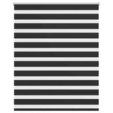 Vidaxl zebra rolgordijn 140,9 x 175 cm stofbreedte 136,7 cm zwart