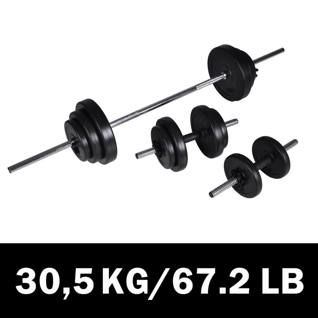 Vidaxl Barbellen Dumbbell Set 30,5 kg