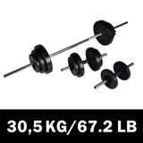 Vidaxl Barbellen Dumbbell Set 30,5 kg