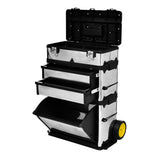 Vidaxl Tool Trolley Mobile 3-Piece