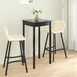 Vidaxl bartafel 55x55x107 cm mdf zwart