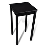 Vidaxl bartafel met 2 barkrukken zwart