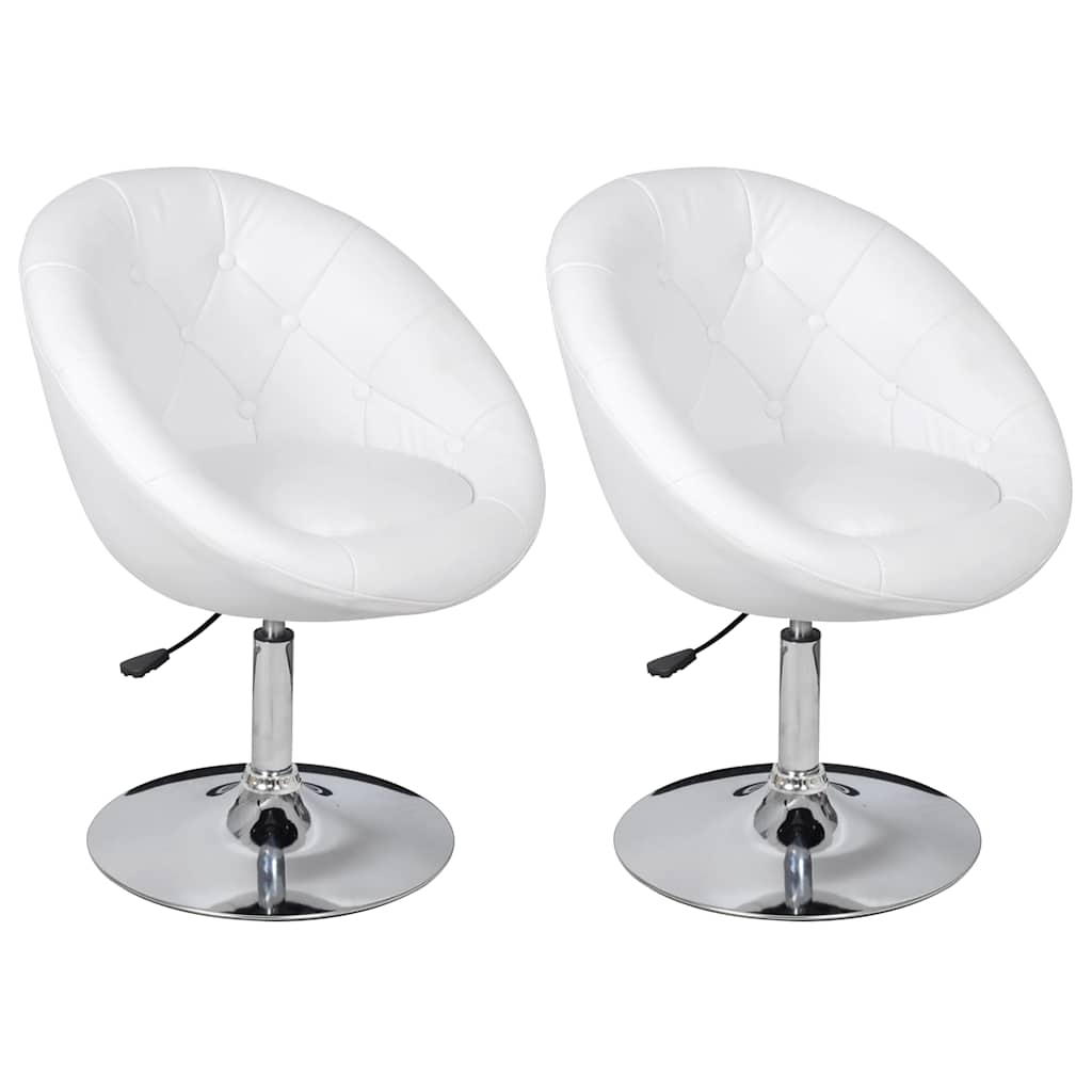 Vidaxl barstoelen 2 st kunstleer wit