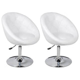 Vidaxl barstoelen 2 st kunstleer wit