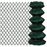 Vidaxl gaashek 0,8x15 m staal groen