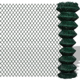 Vidaxl gaashek 1,5x15 m staal groen