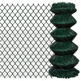 Vidaxl gaashek 0,8x25 m staal groen