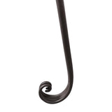 Vidaxl chaise longue 128 cm staal antiekbruin
