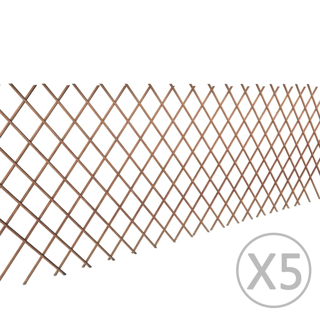 Vidaxl Garden Slat Arbeit 5 St 180x90 cm Willow