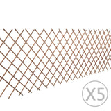 Vidaxl Garden Slat Arbeit 5 St 180x90 cm Willow