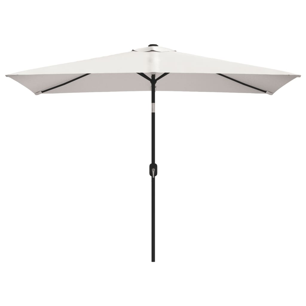 Vidaxl Parasol czworokątny piasek biały 200 x 300 cm