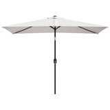 Vidaxl Parasol czworokątny piasek biały 200 x 300 cm