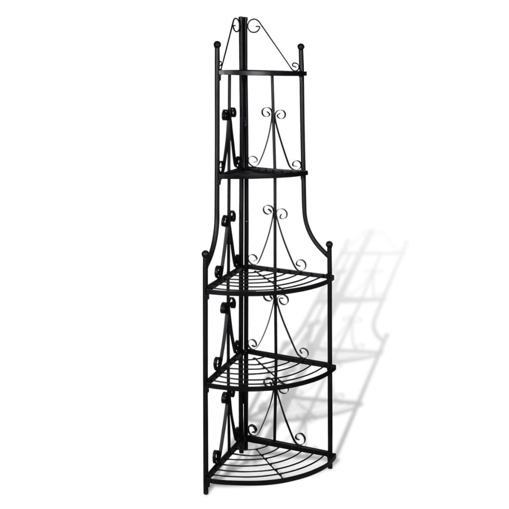 Vidaxl Hushy Plant Rack Romy (svart)