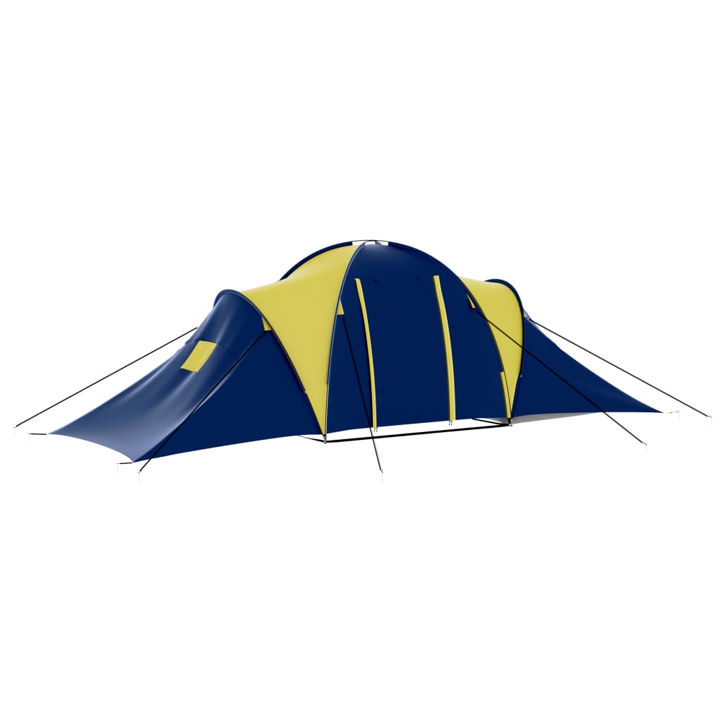 Vidaxl Stan 9-Person Polyester Blue and Yellow