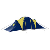 Vidaxl Tent 9-person polyester blue and yellow