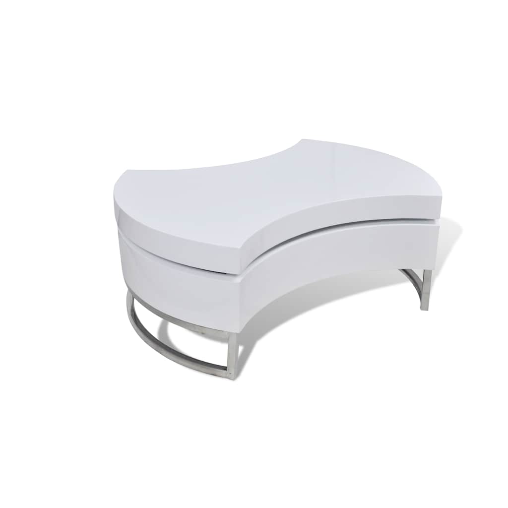 Vidaxl salontafel met aanpasbare vorm hoogglans wit