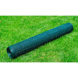 Alambre de pollo Vidaxl 25x0.75 m de acero con recubrimiento de PVC verde