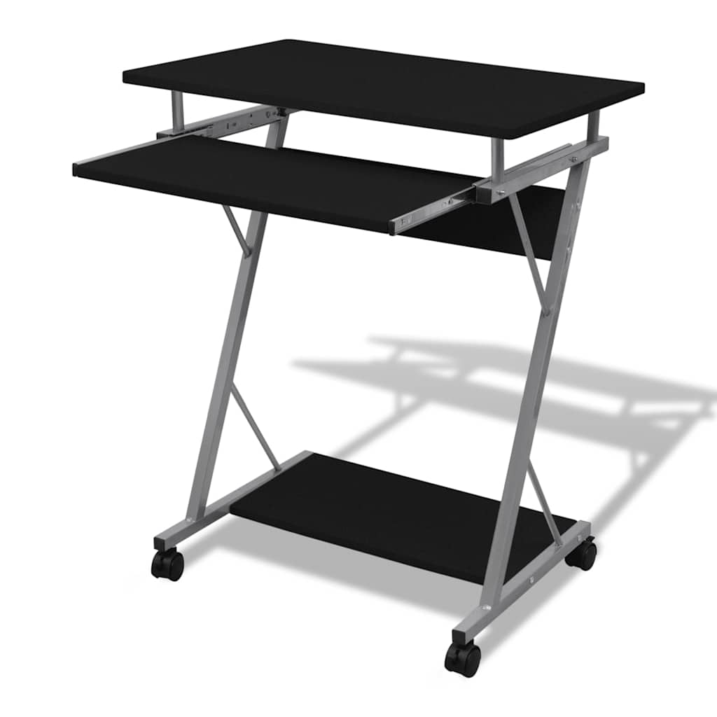 Vidaxl studenten computerbureau 60 x 40 x 74 cm (zwart)