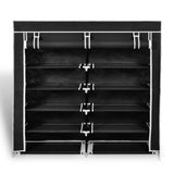 VidaXL shoe cabinet with cover 115x28x110 fabric black