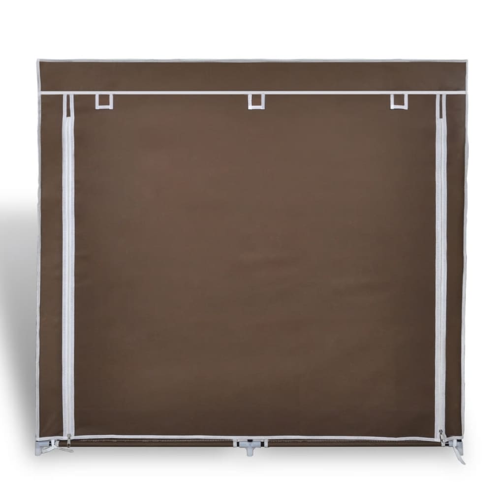 VidaXL shoe cabinet with cover 115x28x110 fabric brown