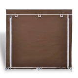 VidaXL shoe cabinet with cover 115x28x110 fabric brown