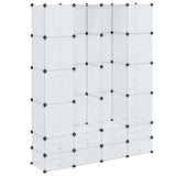 Vidaxl modulaire kast met 18 compartimenten wit 37 x 146 x 180,5 cm
