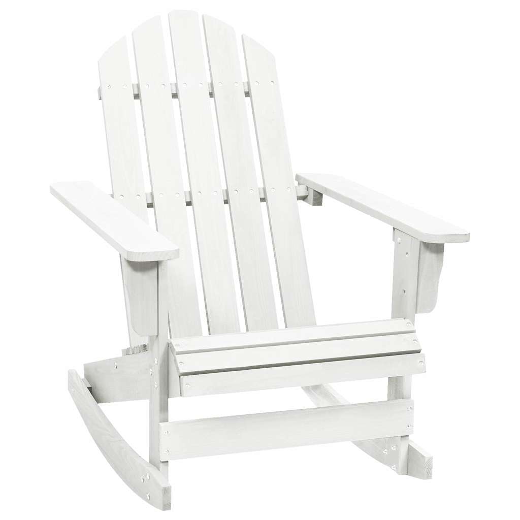 Vidaxl tuinschommelstoel hout wit