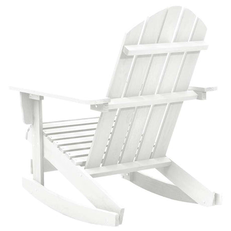 Vidaxl tuinschommelstoel hout wit