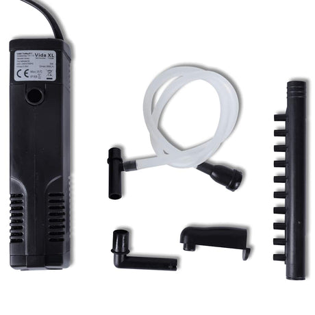 Vidaxl aquariumfilterpomp met actief koolstof 300 l u