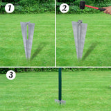 Vidaxl euro hek 10x1,0 m staal groen