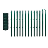 Vidaxl EuroHek 25x1.2 m Steel Green