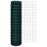 Vidaxl euro hek 10x1,5 m staal groen