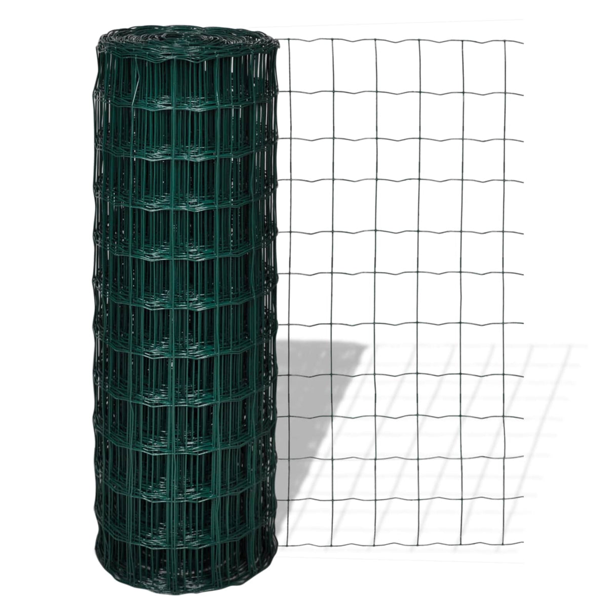 Vidaxl euro hek groen 1000 x 180 cm pvc-gecoat ijzer