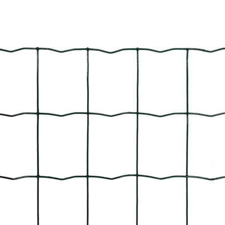 Vidaxl euro hek 25x0,8 m staal groen