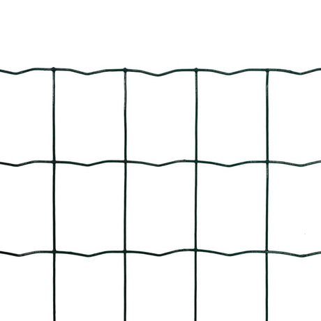 Vidaxl euro hek 25x1,2 m staal groen