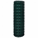 Vidaxl euro hek 25x1,2 m staal groen