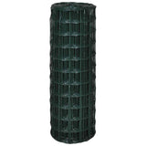 Vidaxl euro hek 10x1,0 m staal groen