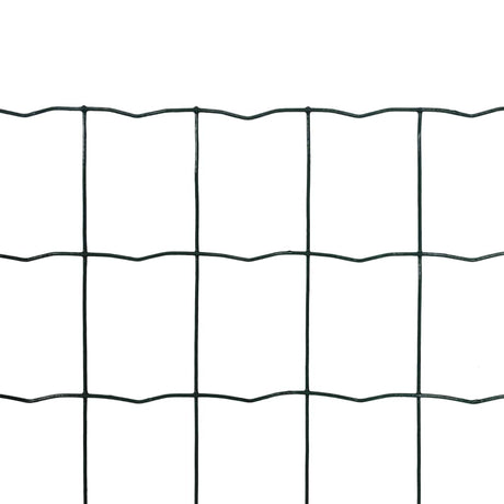Vidaxl euro hek 25x0,8 m staal groen