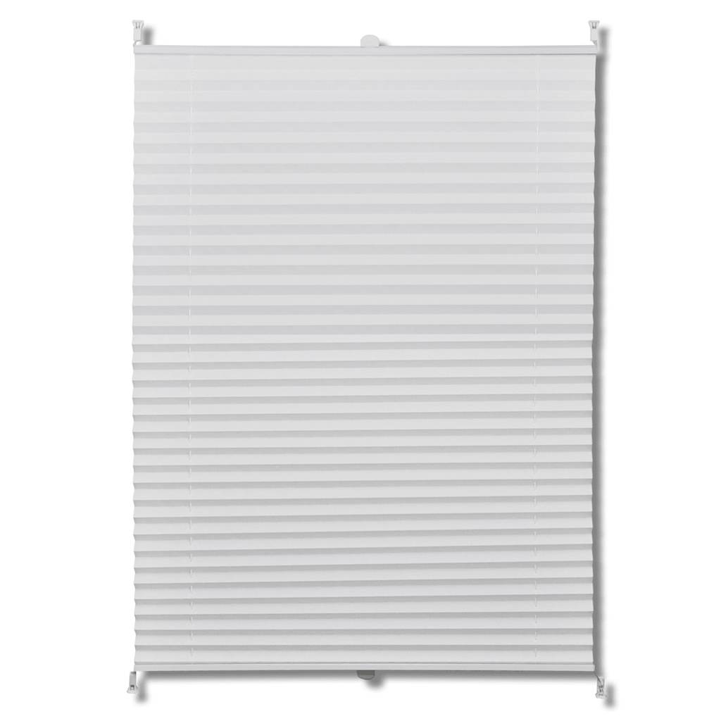 Vidaxl Roller Blind 40x200 cm Pleated White