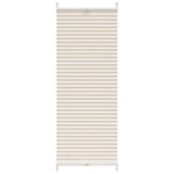Vidaxl plissé rolgordijn 60x100cm creme