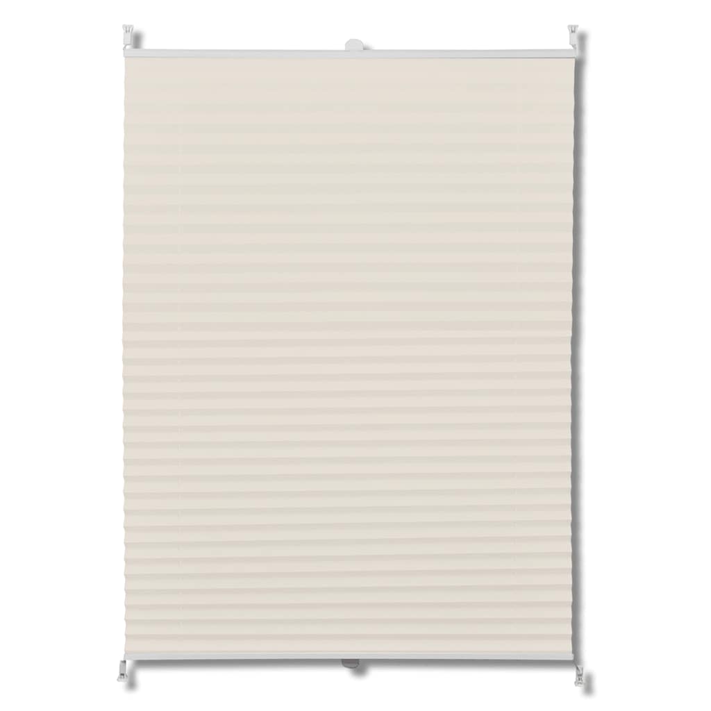 Vidaxl Plissé Roller Blind 70x150cm Cream