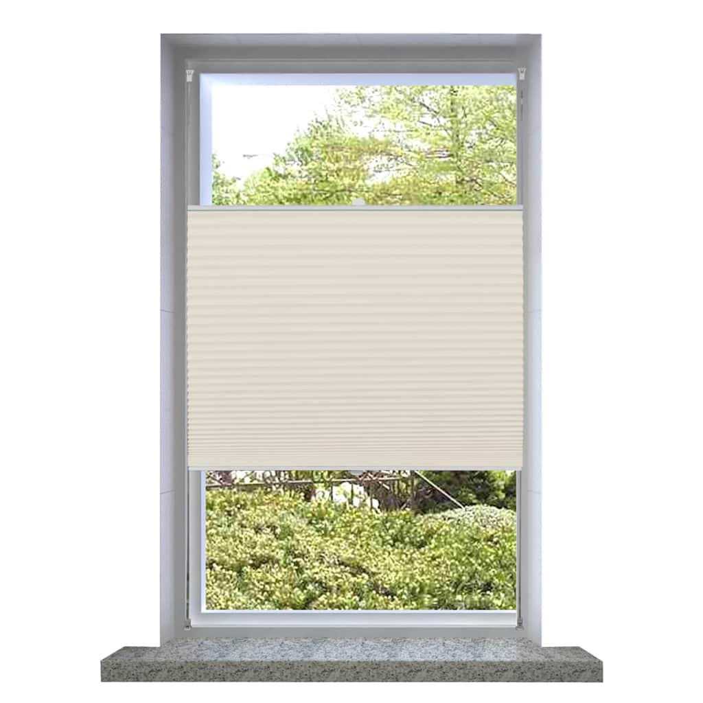 Vidaxl Plissé Roller Blind 70x150cm Cream