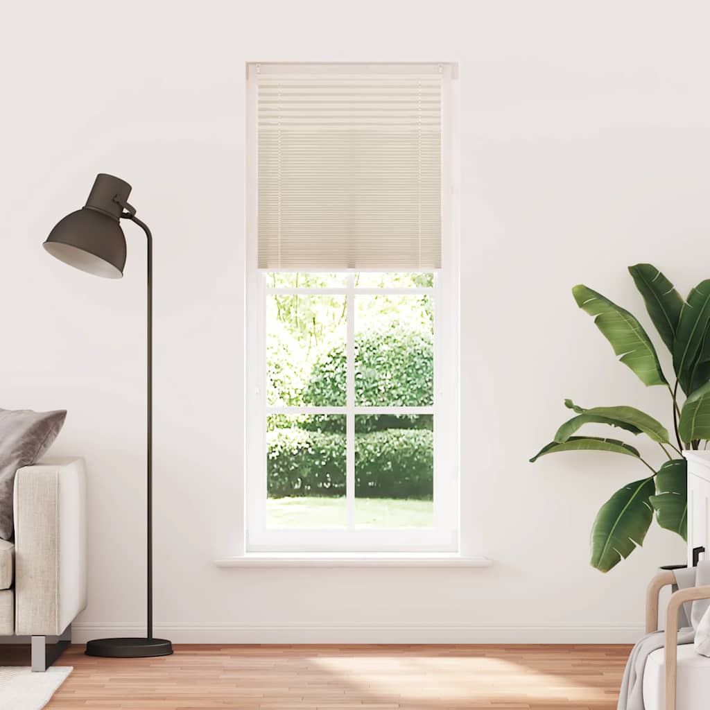 Vidaxl plissé rolgordijn 70x200cm creme