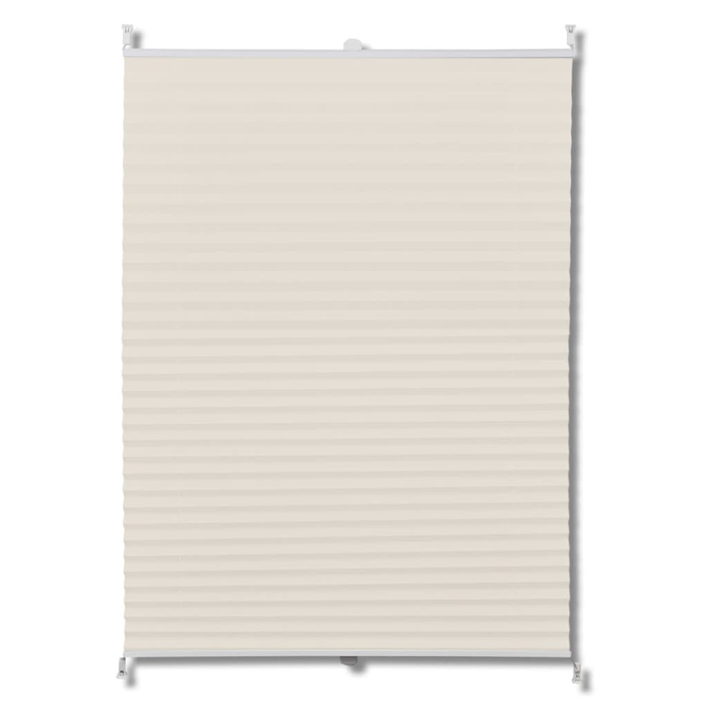 Vidaxl Plissé Roller Blind 80x200 cm Cream